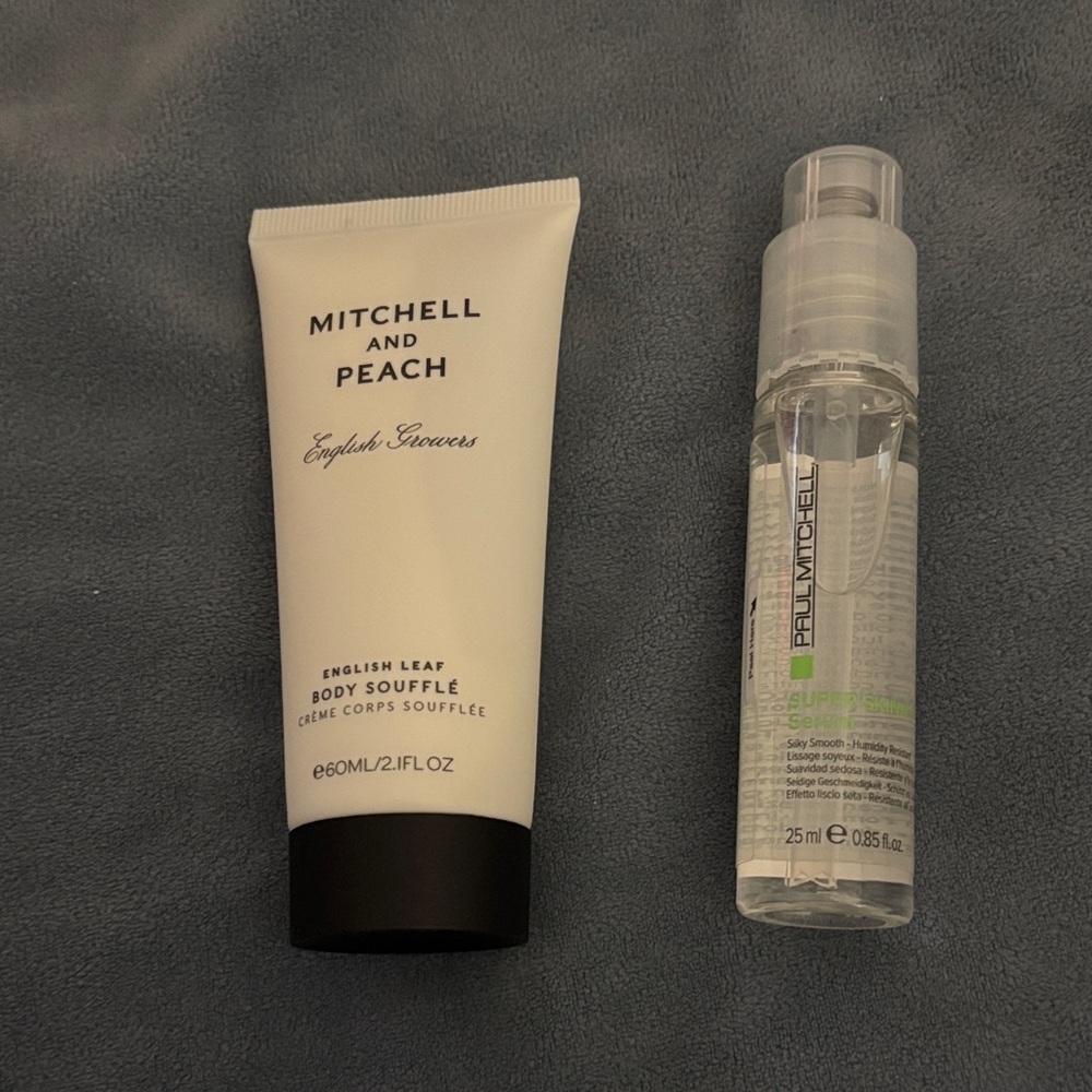 Mitchell and Peach Body Soufflé & Paul Mitchell Super Skinny Serum Set